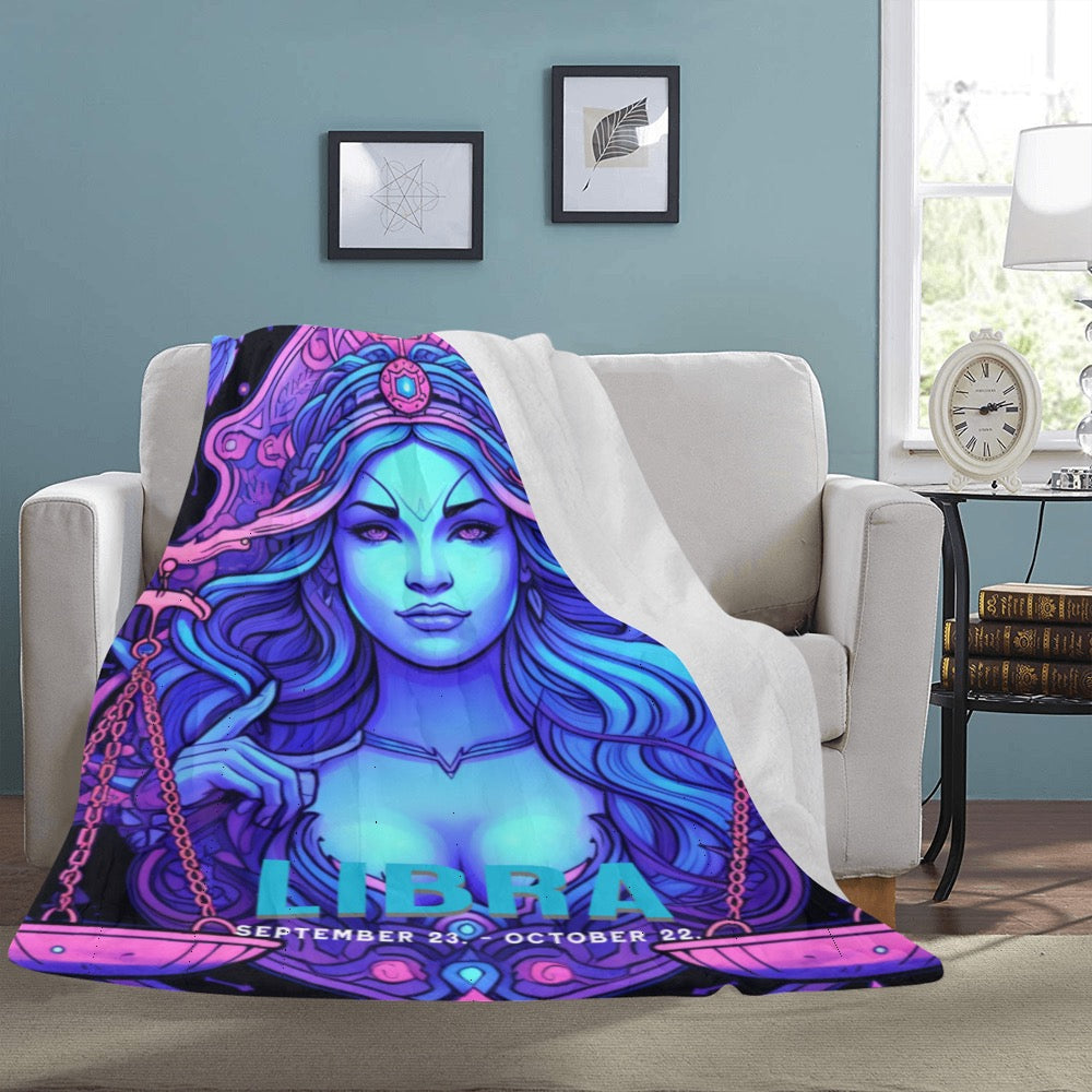 Bundle Up in the Stars Zodiac Blanket - 60x80 Ultra Soft Fleece Throw