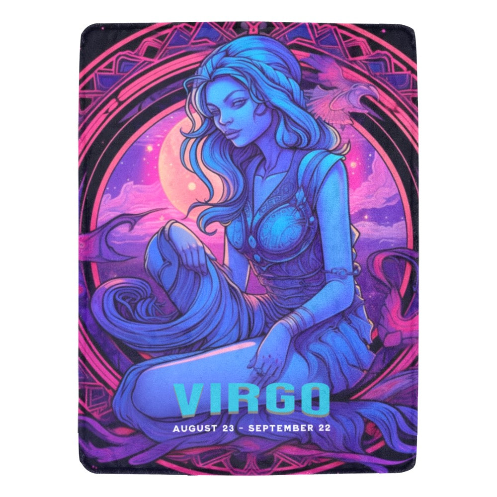 Bundle Up in the Stars Zodiac Blanket - 60x80 Ultra Soft Fleece Throw