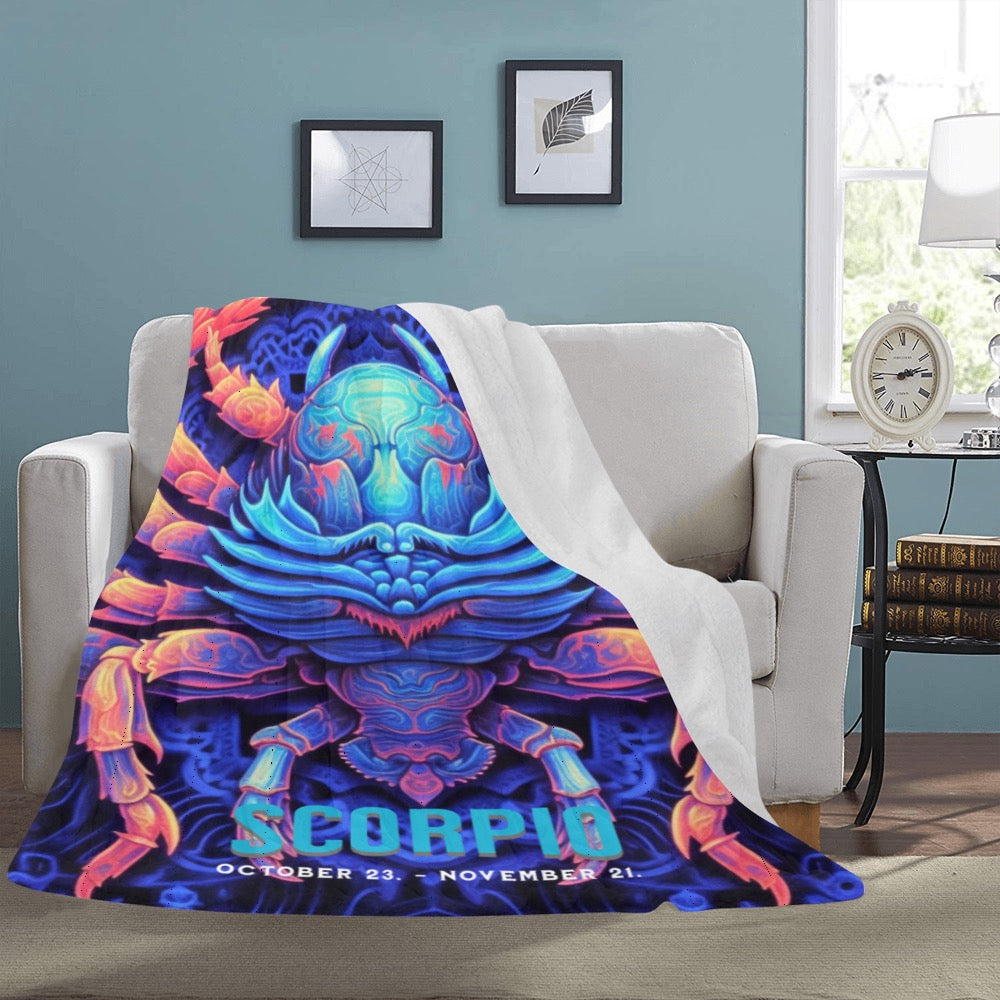 Bundle Up in the Stars Zodiac Blanket - 60x80 Ultra Soft Fleece Throw