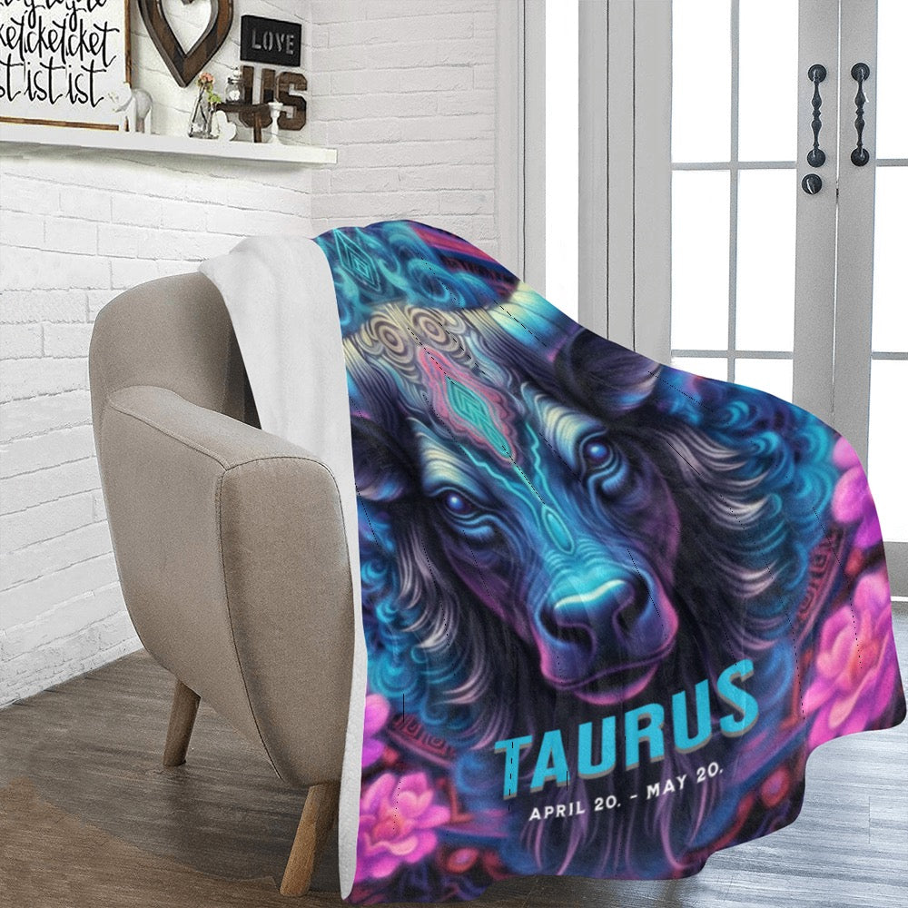 Bundle Up in the Stars Zodiac Blanket - 60x80 Ultra Soft Fleece Throw