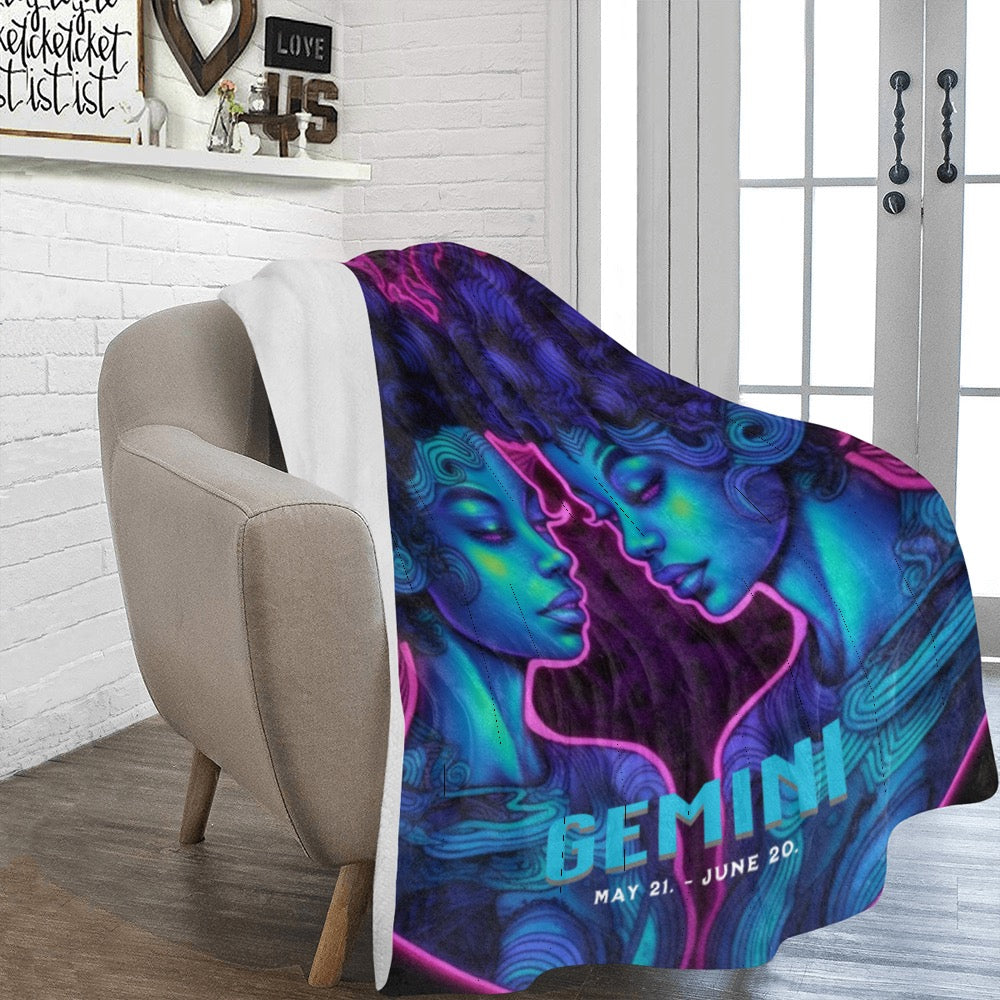 Bundle Up in the Stars Zodiac Blanket - 60x80 Ultra Soft Fleece Throw