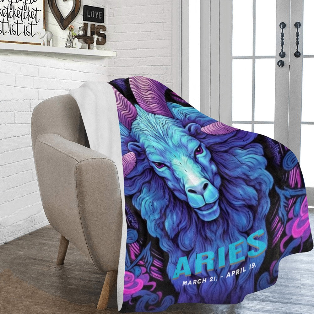 Bundle Up in the Stars Zodiac Blanket - 60x80 Ultra Soft Fleece Throw