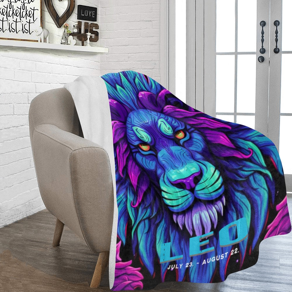 Bundle Up in the Stars Zodiac Blanket - 60x80 Ultra Soft Fleece Throw