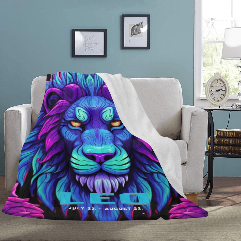 Bundle Up in the Stars Zodiac Blanket - 60x80 Ultra Soft Fleece Throw