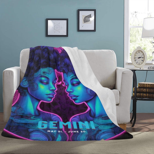 Bundle Up in the Stars Zodiac Blanket -  60x80 Ultra Soft Fleece Throw