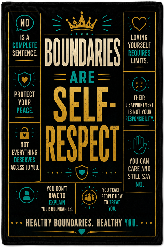 Boundaries Are Self-Respect™ Blanket