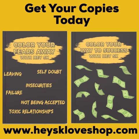 Color Your Fears To Success Coloring Book Bundle