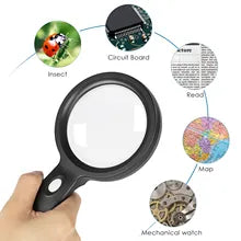 Load image into Gallery viewer, Lighted Magnifying Glass 10X Handheld Magnifying Glass With 12 Led Lights
