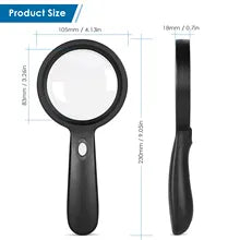 Load image into Gallery viewer, Lighted Magnifying Glass 10X Handheld Magnifying Glass With 12 Led Lights

