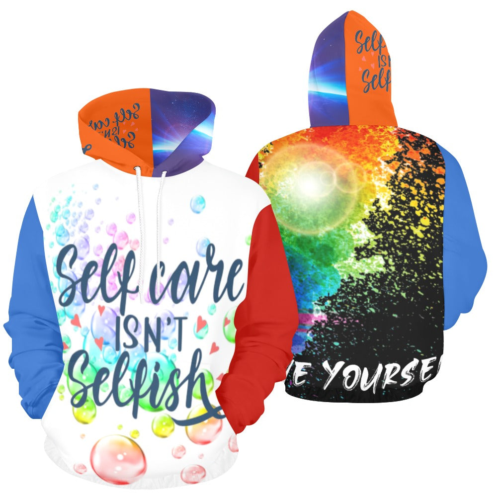 Color Vibes Self Care Isn’t Selfish Hoodie