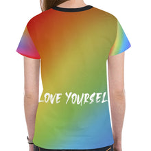 Load image into Gallery viewer, Rainbow Vibes Self- Care Tee
