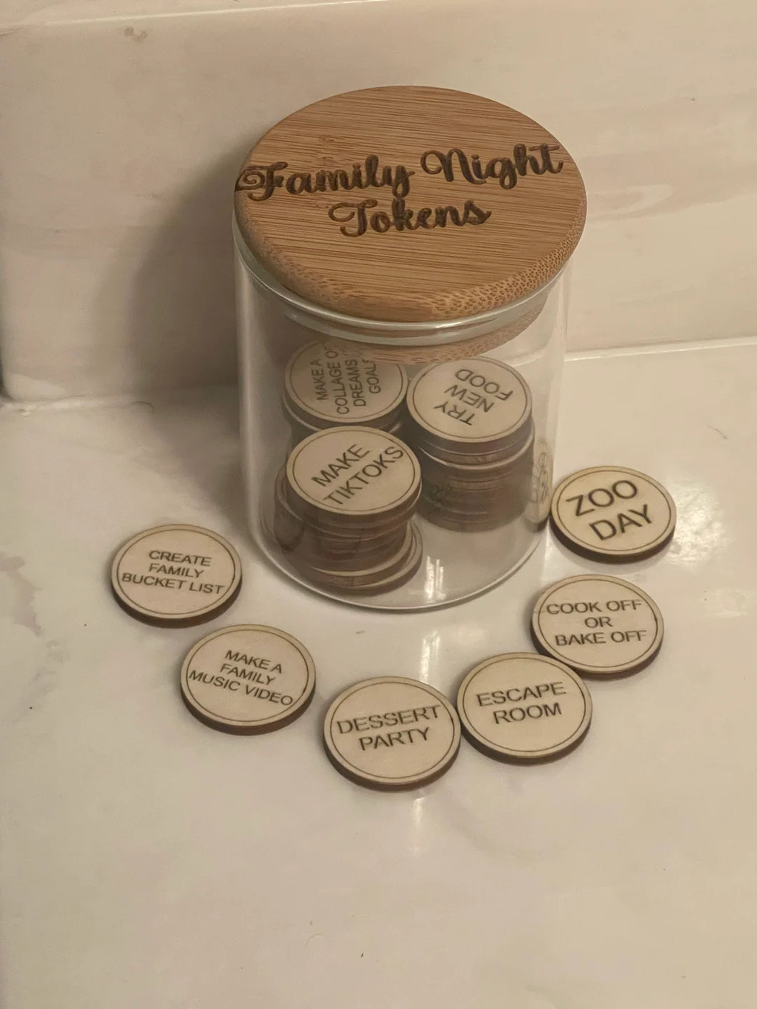 Family Night Tokens Jar